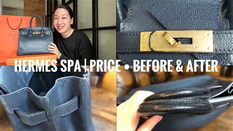 how much does hermes spa cost|send bag to hermes for service.